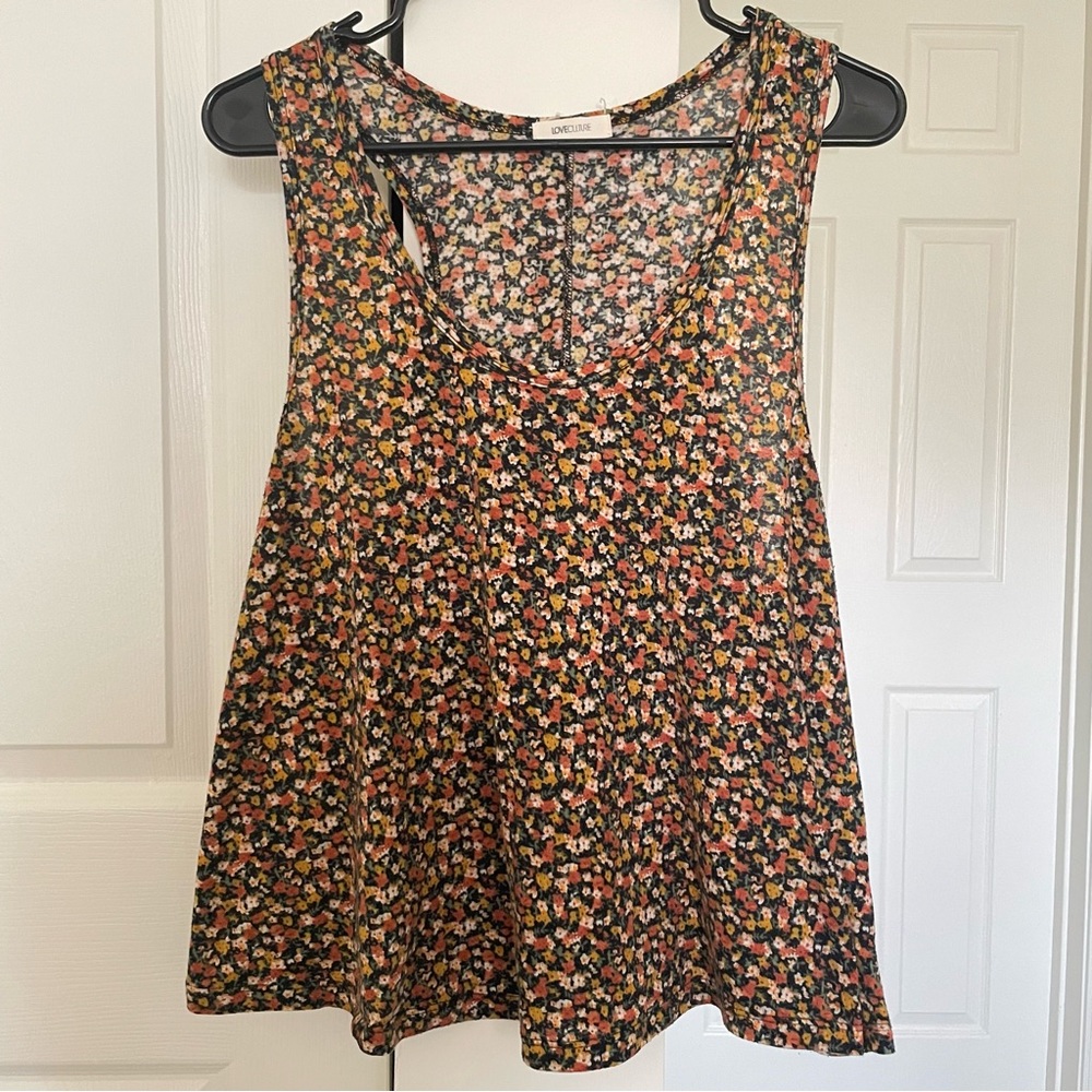 Floral Love Culture Racerback Tank